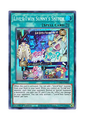 Amazon.co.jp: 遊戯王 英語版 DAMA-EN062 Live☆Twin Sunny's Snitch